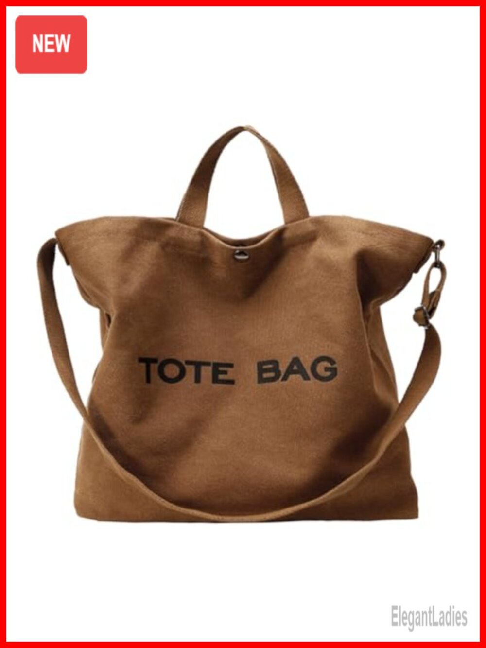 Canvas Tote Bag Large Capacity Shoulder Crossbody Top Handle
